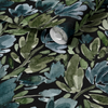 Tulip Vines Wallpaper in Black by Sabina Maria