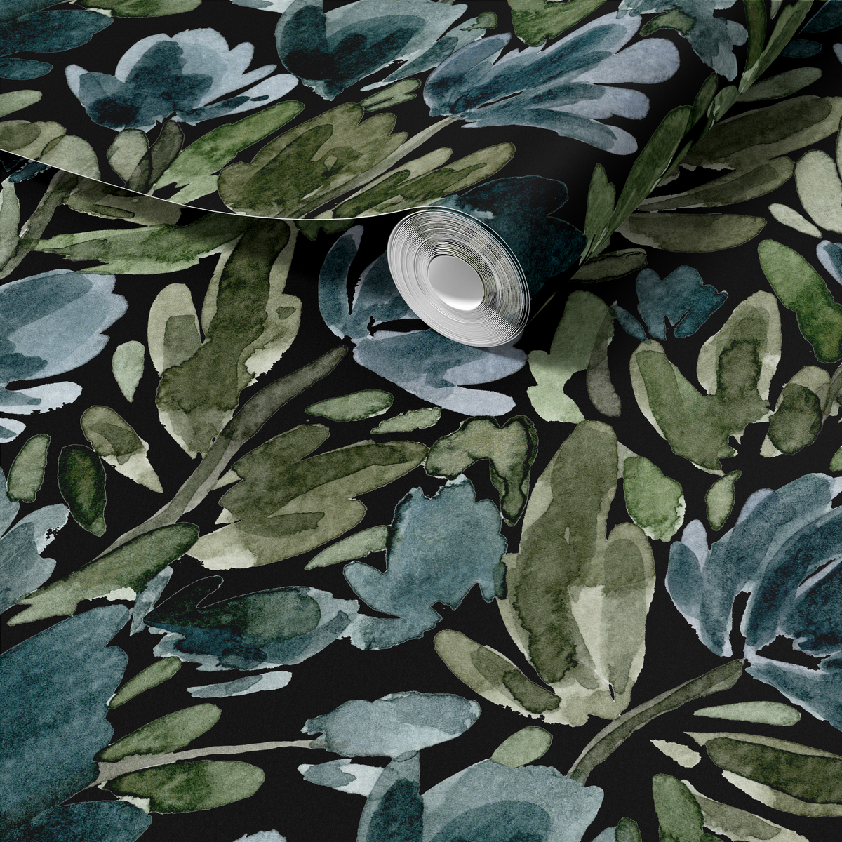 Tulip Vines - Black