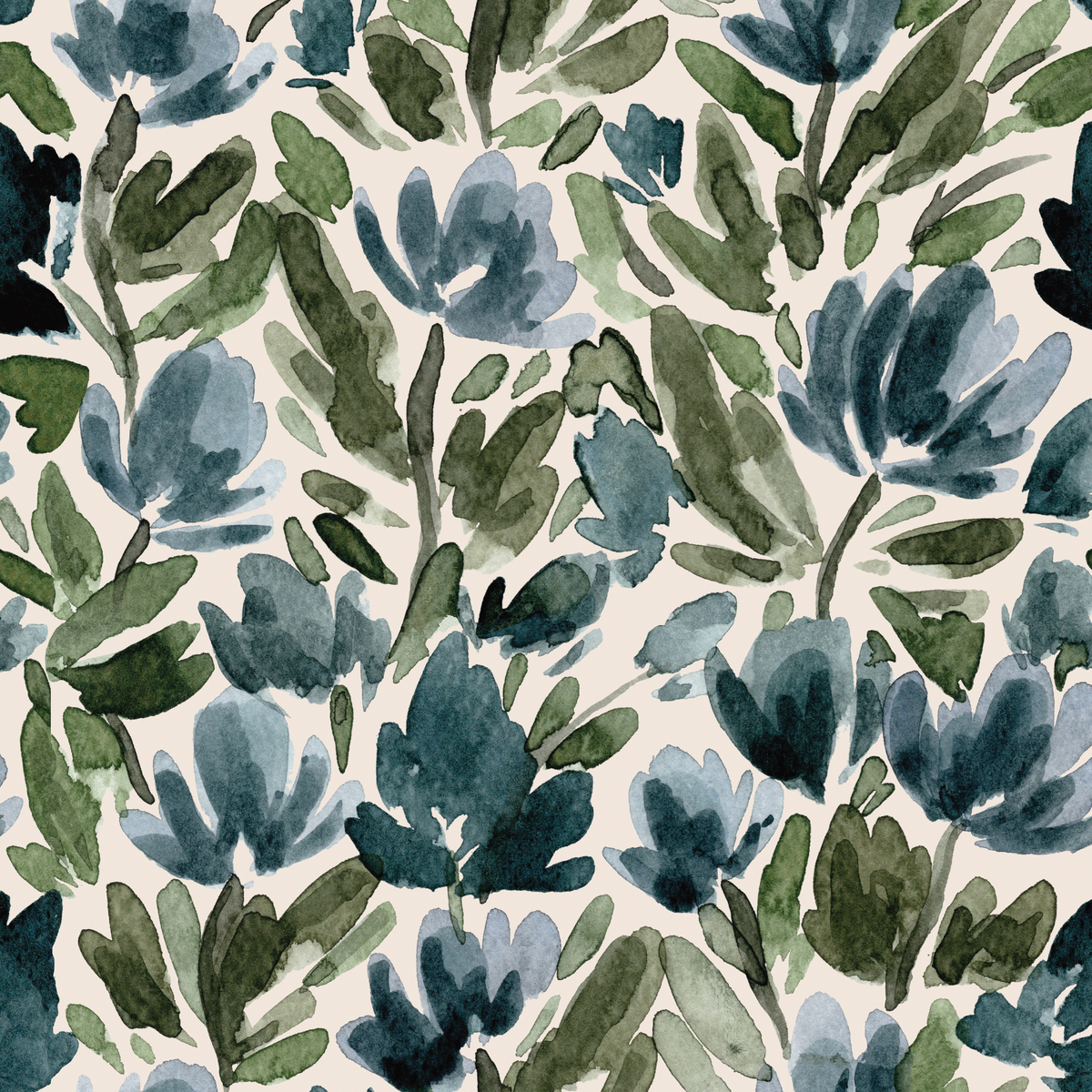 Tulip Vines - Cream