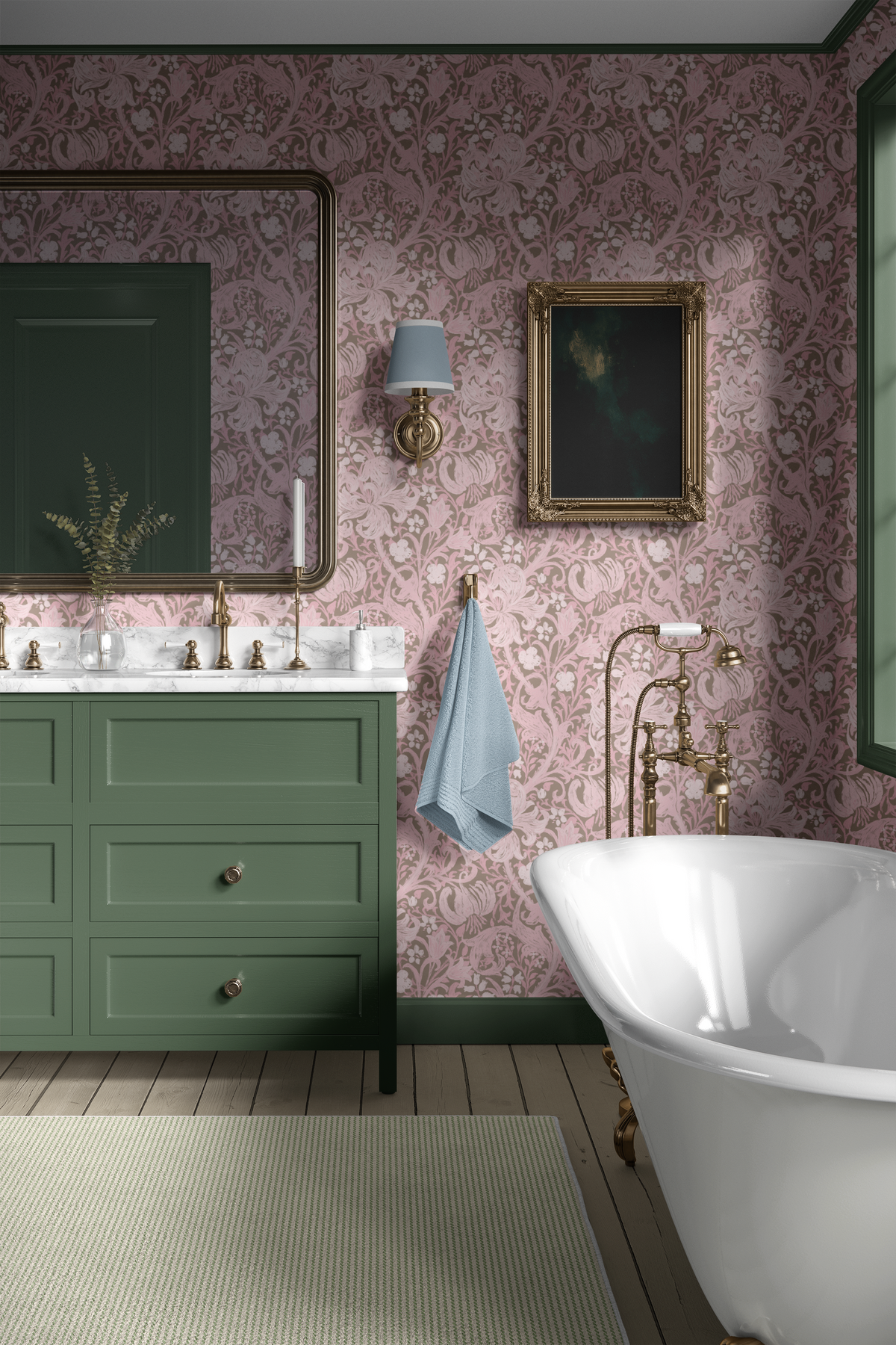 Modern Golden Lily - Mauve