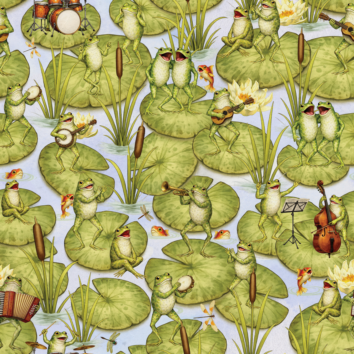 Musical Frogs - Blue