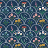 English Cutting Garden Wallpaper in Navy X Kate Clay