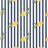 Zesty Stripe Wallpaper in Navy