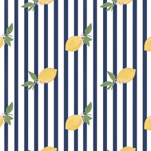  Zesty Stripe Wallpaper in Navy