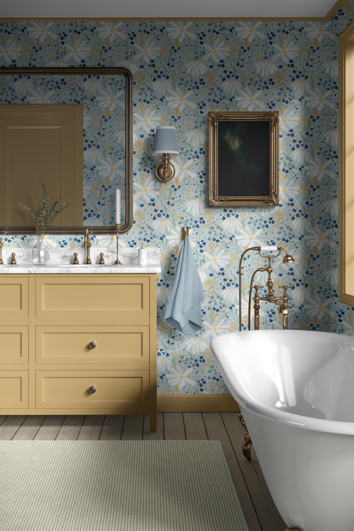 Nottingham Daisies - Blue
