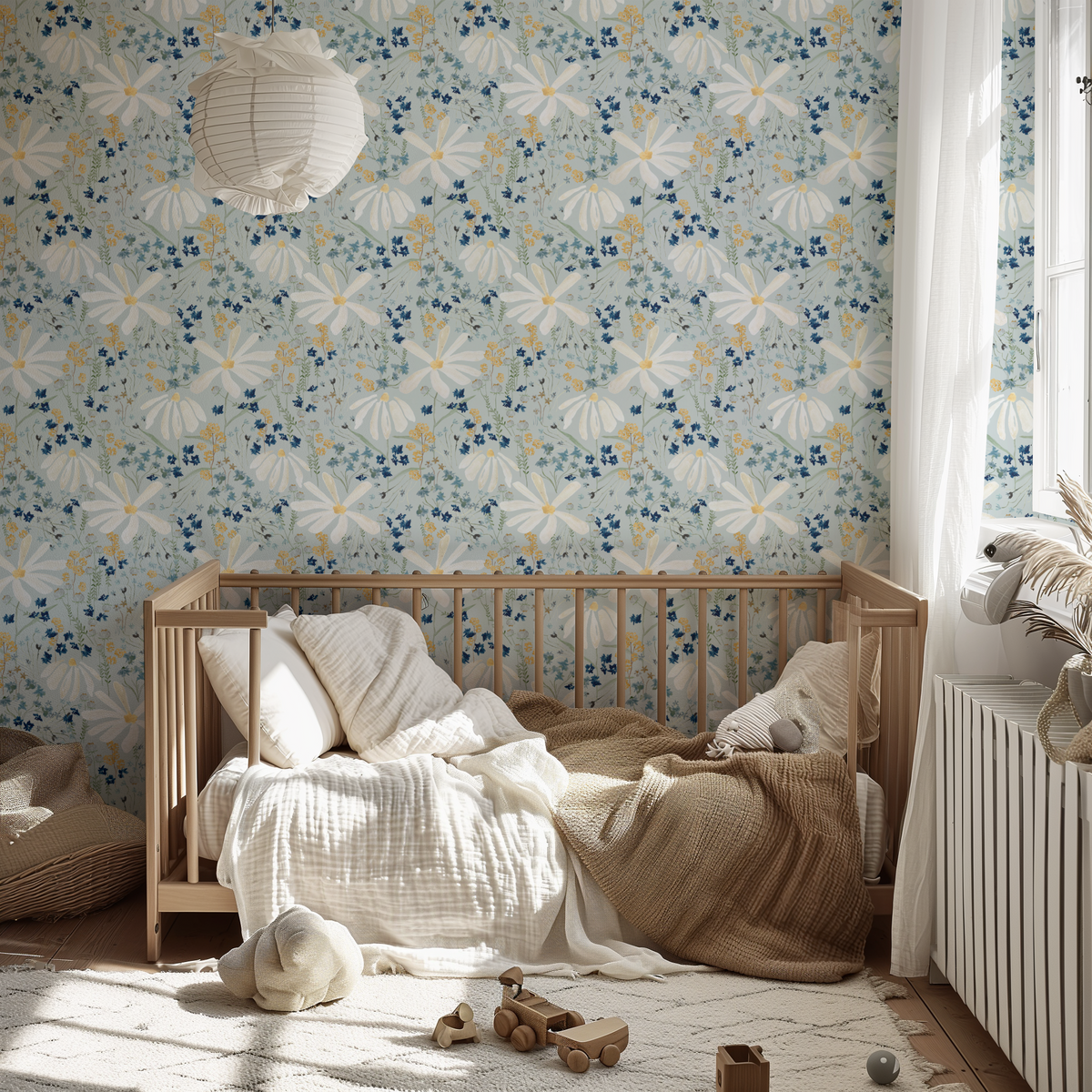 Nottingham Daisies - Blue