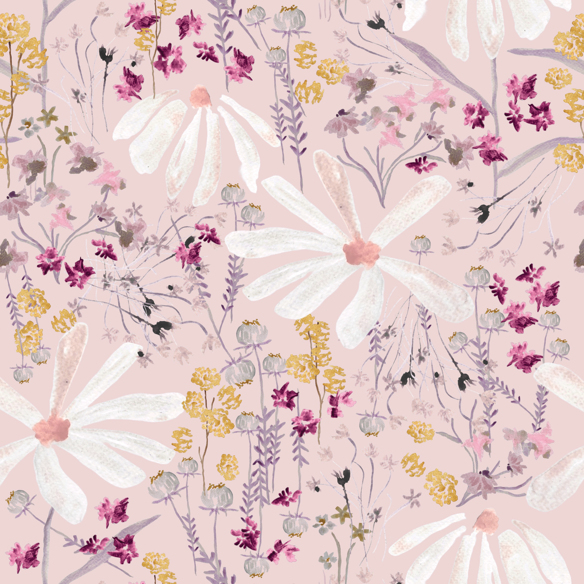 Nottingham Daisies - Pink