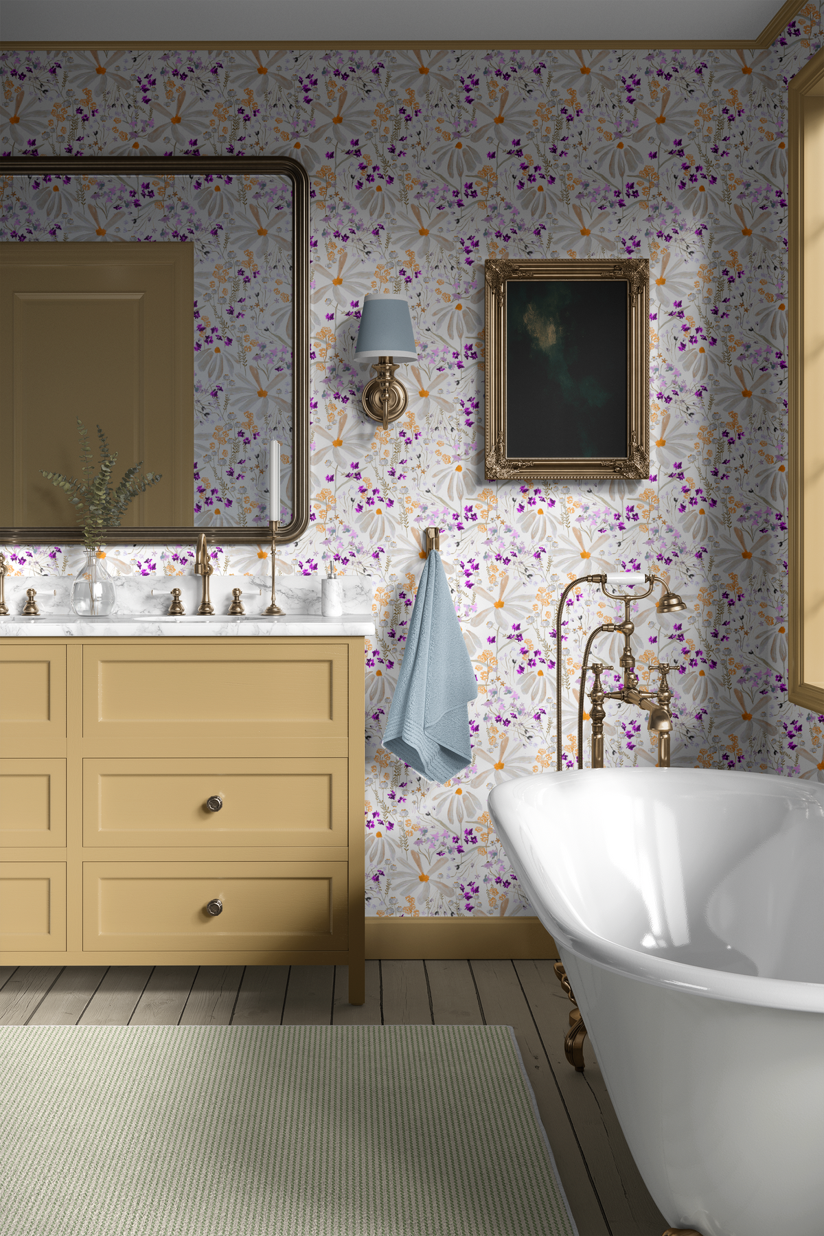 Nottingham Daisies - Purple