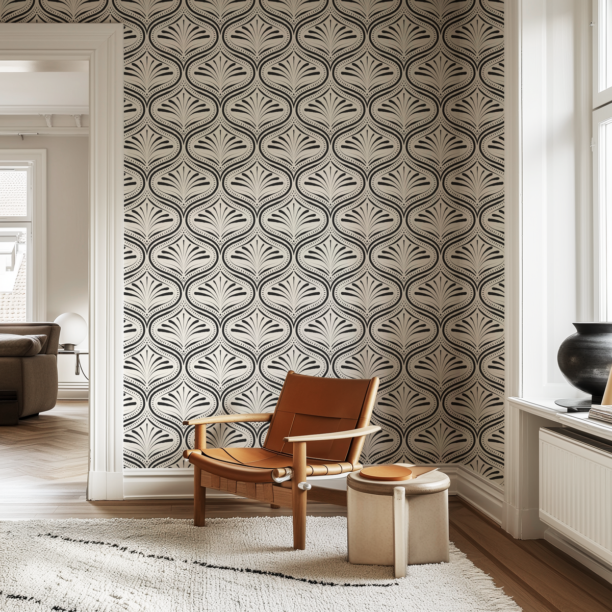 Refined Abstract Ogee - Black