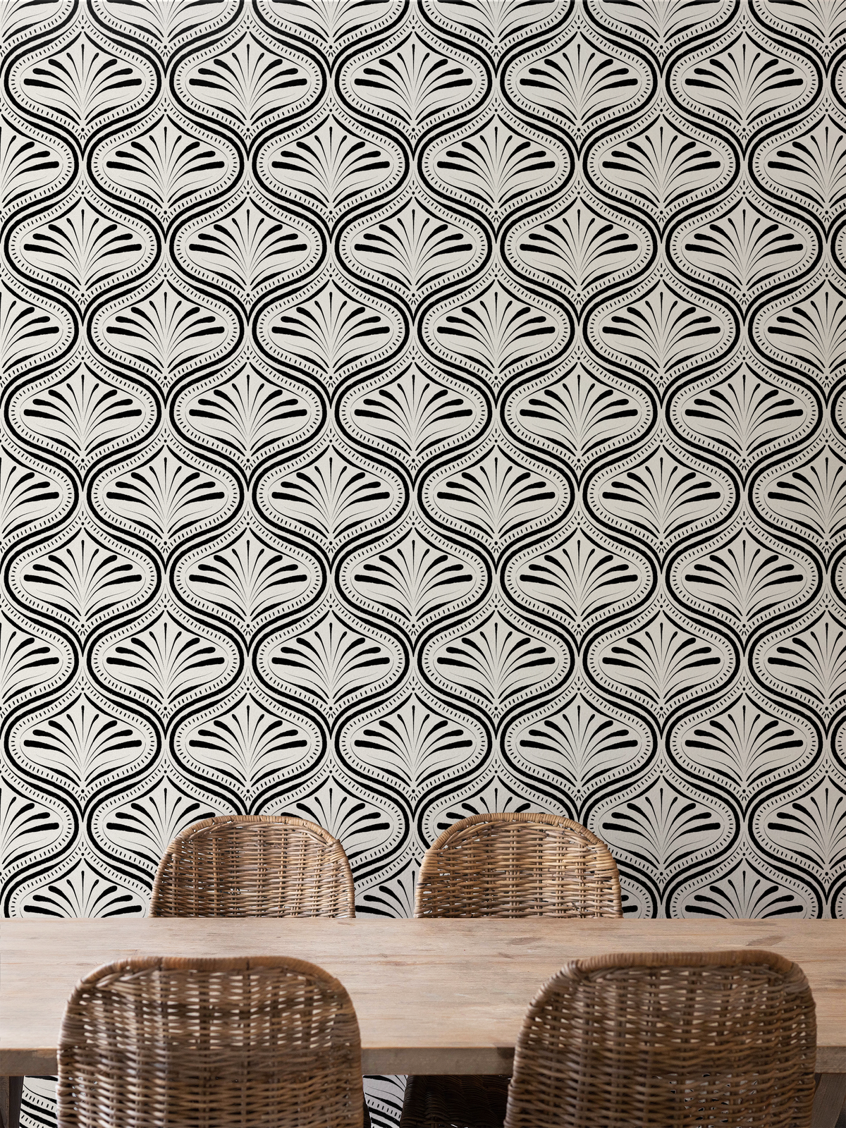 Refined Abstract Ogee - Black
