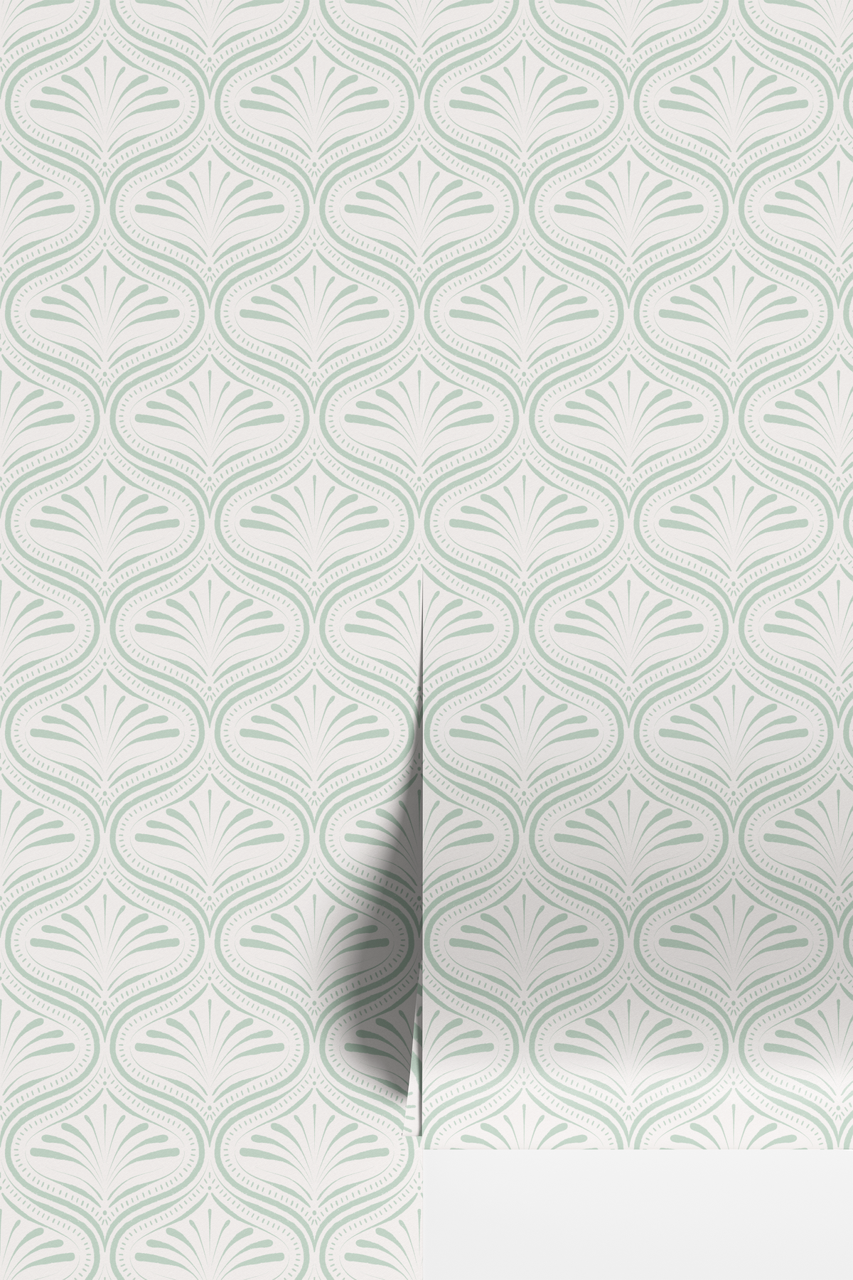 Refined Abstract Ogee - Light Green