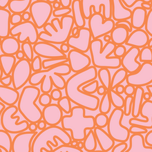  Abstract Shapes in Orange and Pink