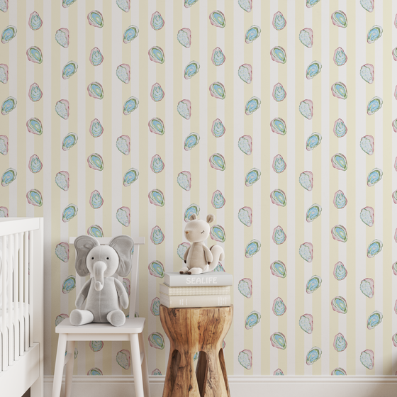 Oyster Wallpaper in Yellow X Katie Blasko