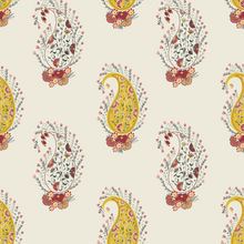  The Boteh Paisley Wallpaper in Yellow X Quirky Paisley Designs