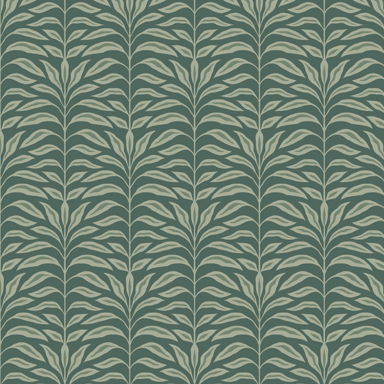 Palm Leaf Botanical in Green