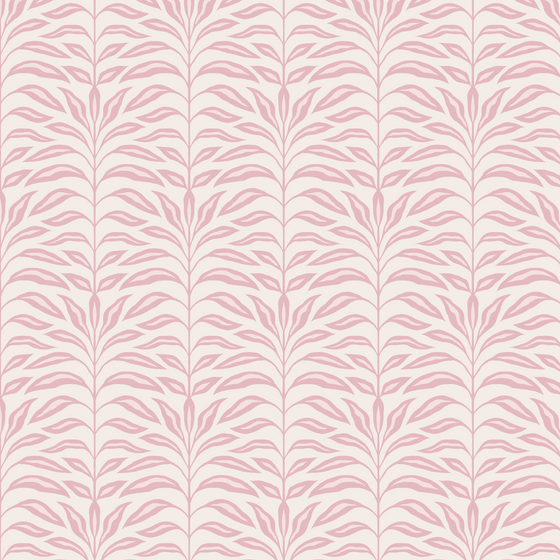 Palm Leaf Botanical in Pink