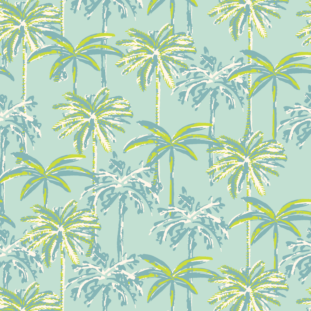 Tropical Palm Trees - Mint