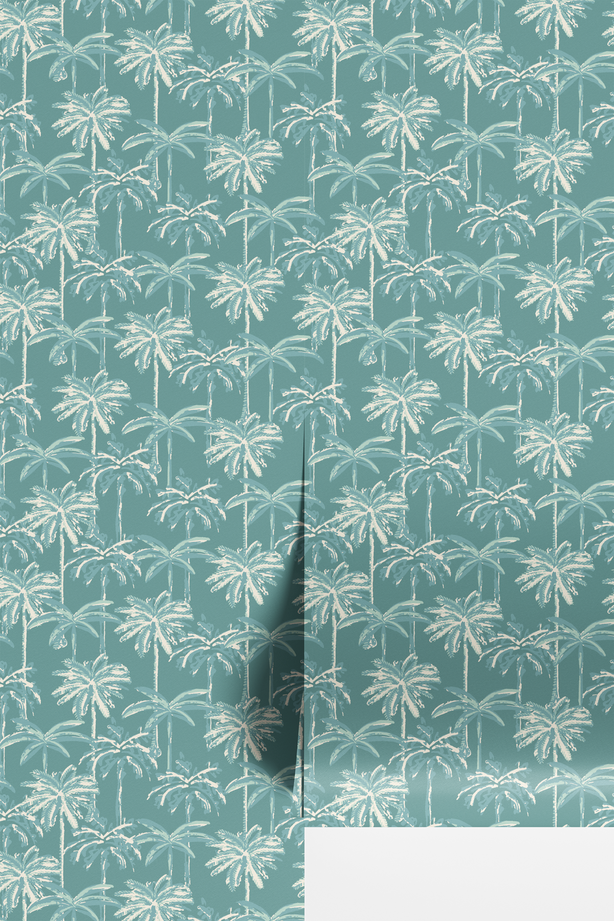 Tropical Palm Trees - Seafoam