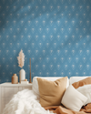 Pemberly Wallpaper in Blue