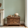 Pemberly Wallpaper in Green X Kate Clay