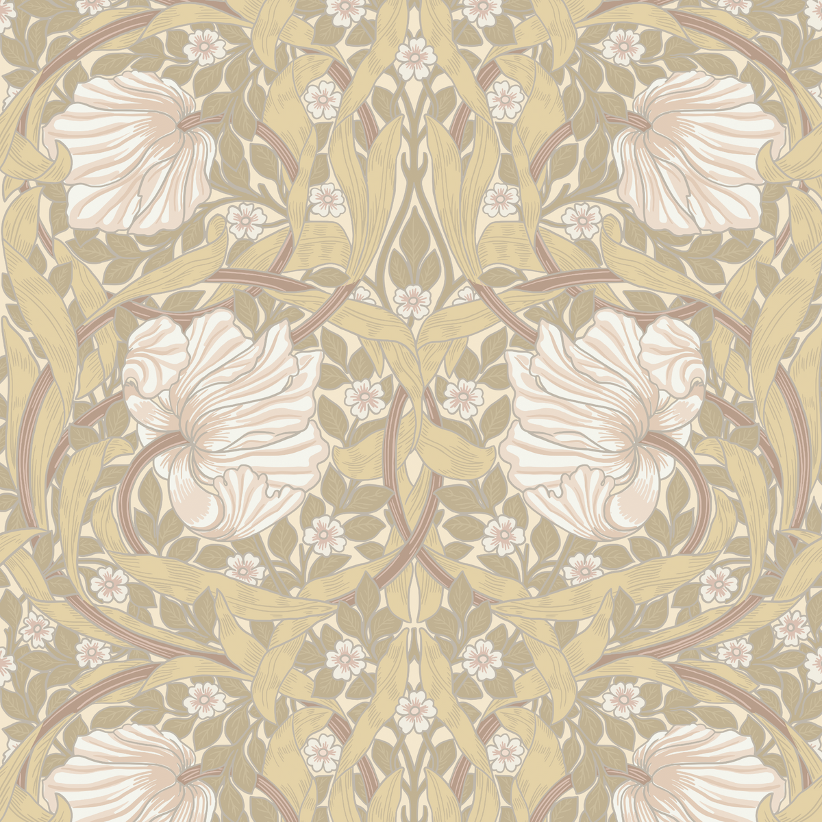 Pimpernel by William Morris - Beige