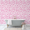 Livy Wallpaper in Dark Pink