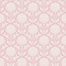  Block Print Chrysanthemum Pink X Presutti Designs