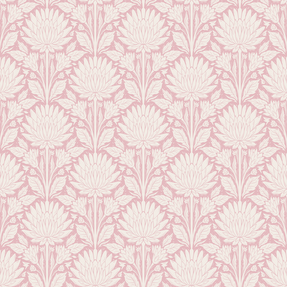 Block Print Chrysanthemum Pink X Presutti Designs