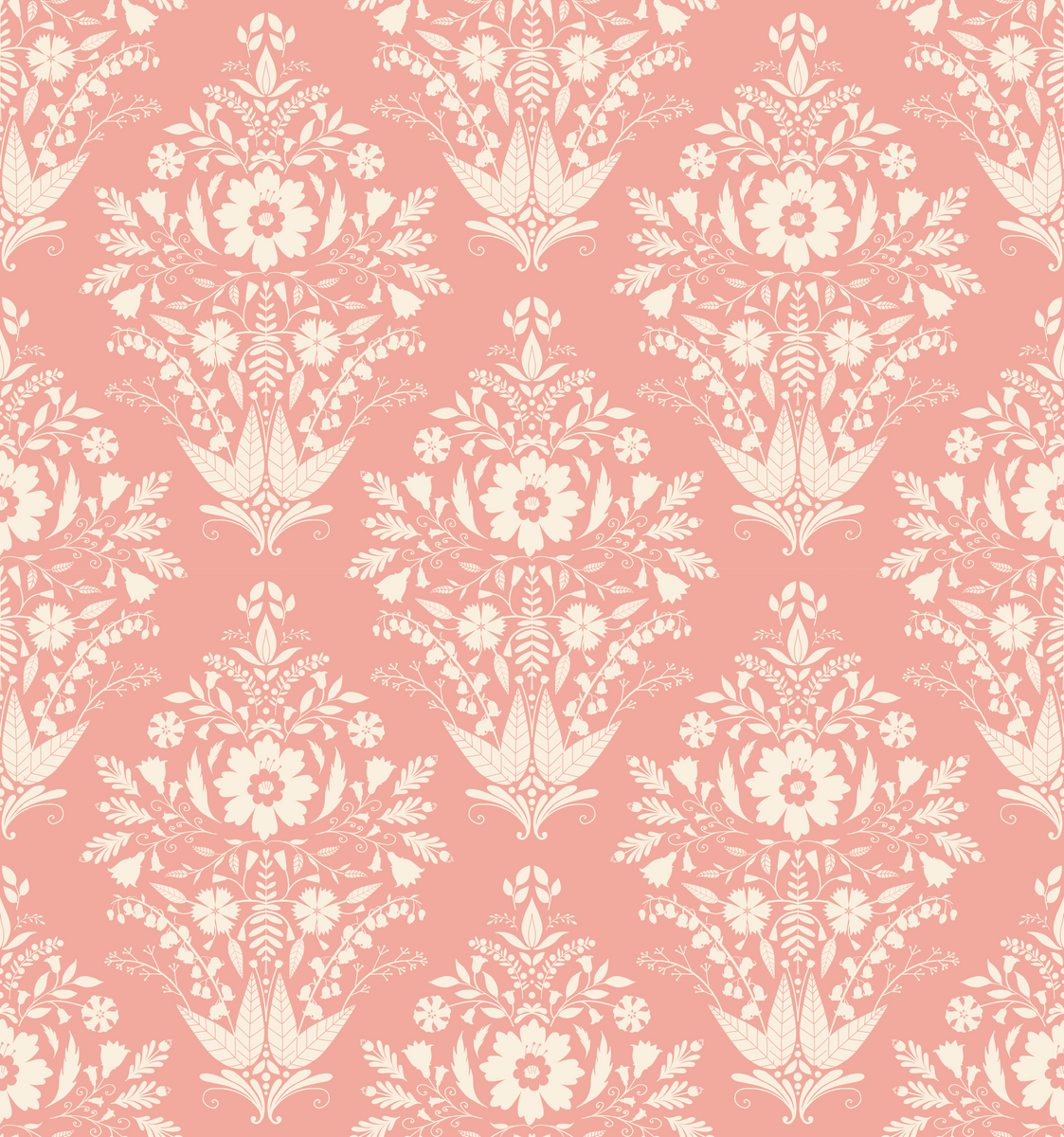 Versailles Damask - Pink X Deinki Studio – Funky Paper Co