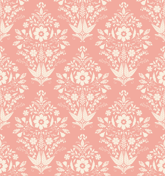 Versailles Damask - Pink X Deinki Studio – Funky Paper Co