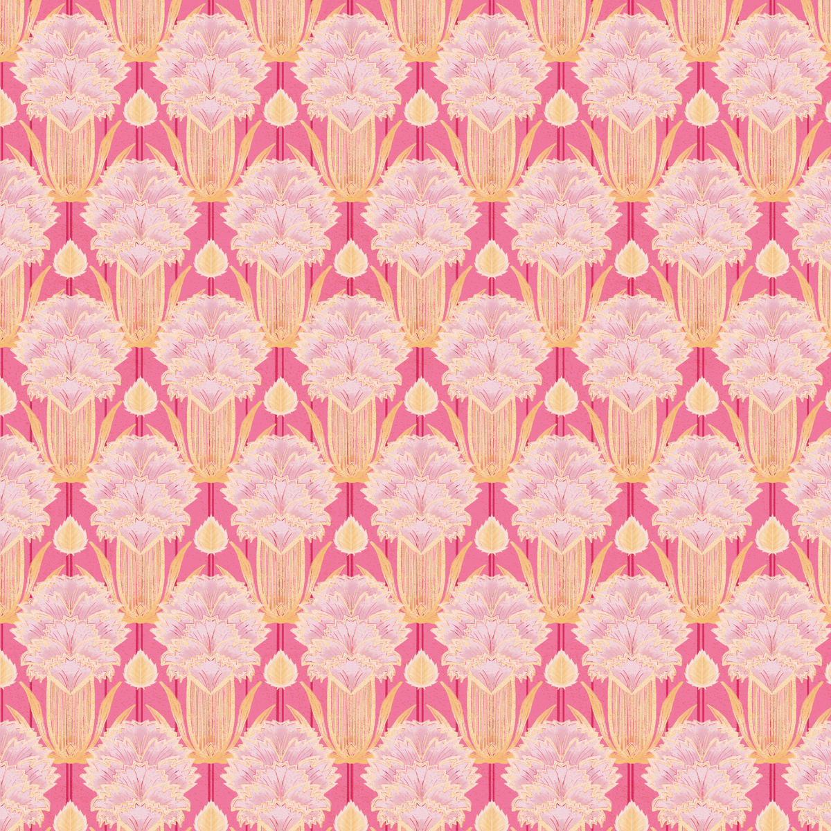 Pink Carnations and Stripes