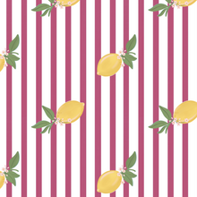  Zesty Stripe Wallpaper in Pink X Kate Clay