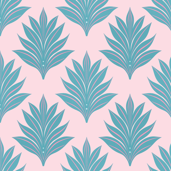 Teal Leaves X Melissa Donne