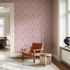 Zesty Stripe Wallpaper in Pink X Kate Clay