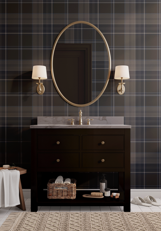 Plaid in Slate