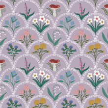  English Cutting Garden Wallpaper in Purple X Kate Clay