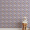 English Cutting Garden Wallpaper in Purple X Kate Clay