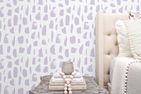 Livy Wallpaper in Lavender