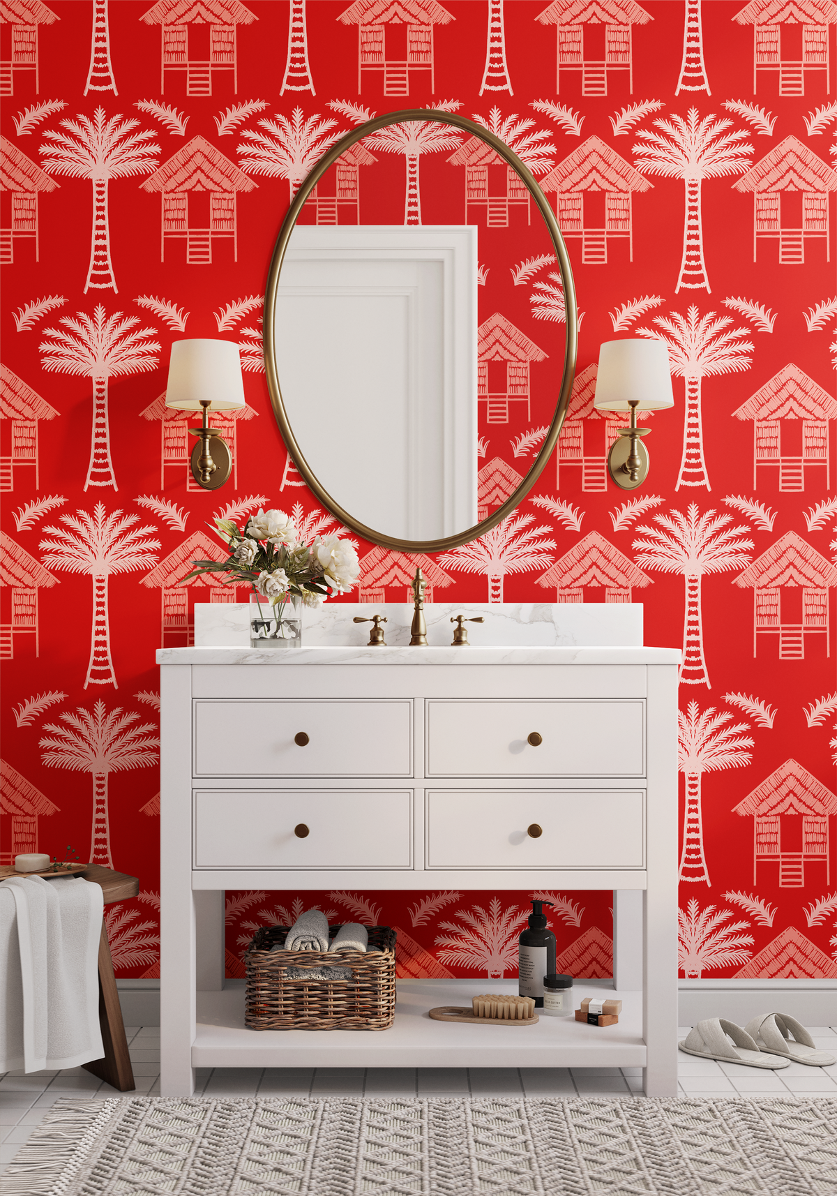 Tropical Huts - Red