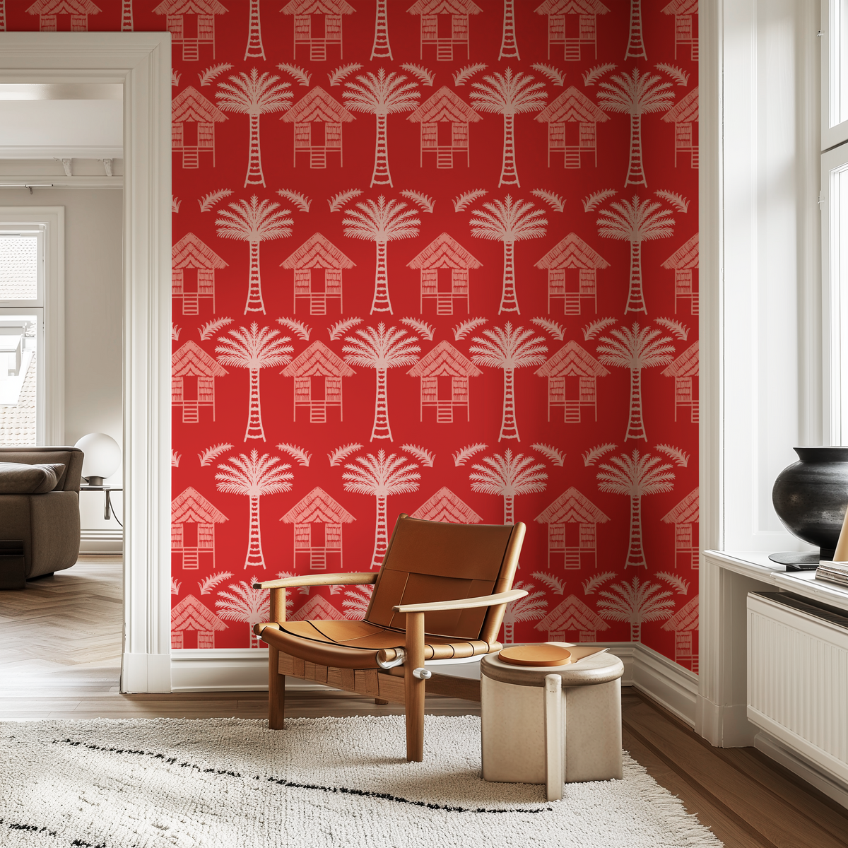 Tropical Huts - Red