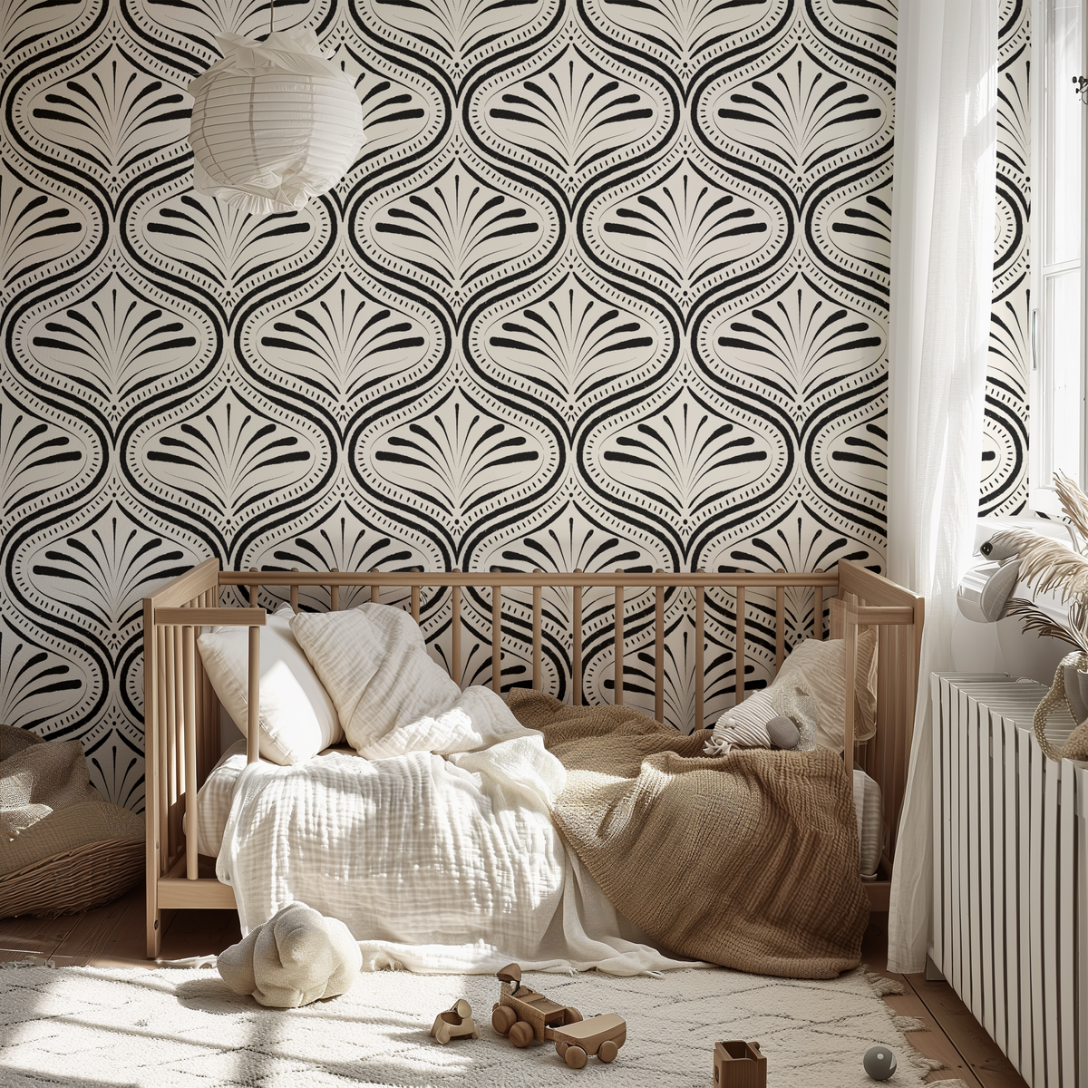 Refined Abstract Ogee - Black