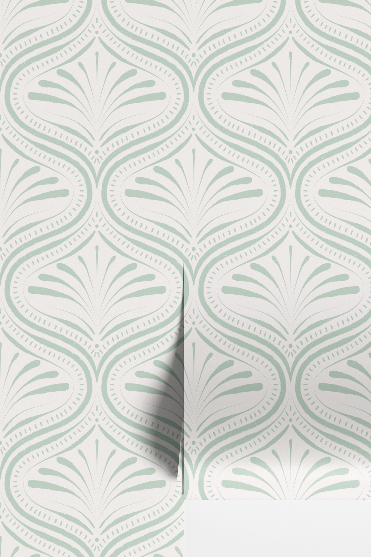 Refined Abstract Ogee - Light Green