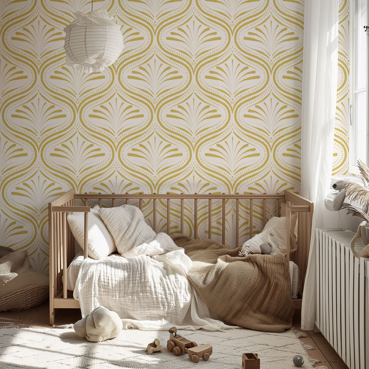 Refined Abstract Ogee - Yellow