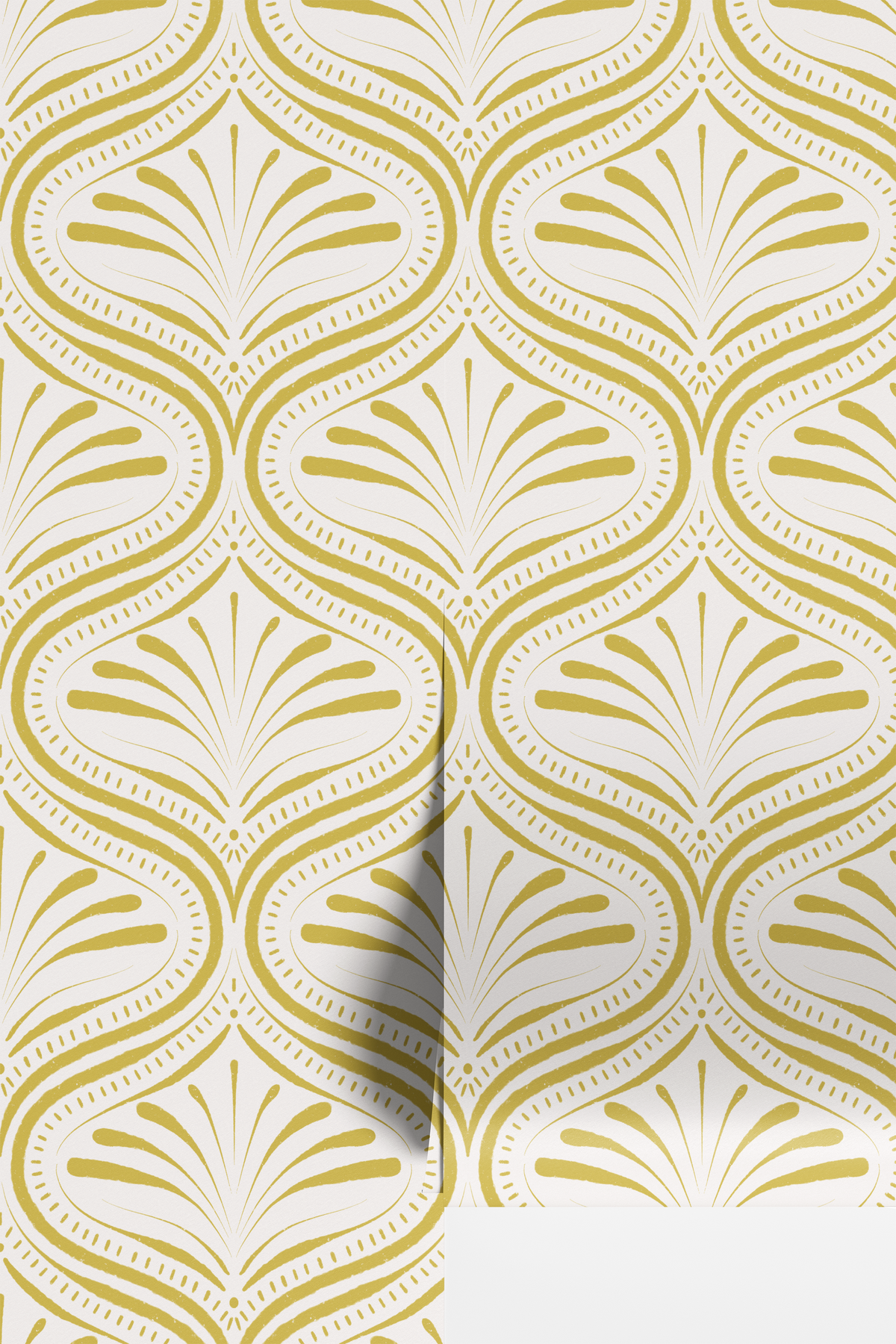 Refined Abstract Ogee - Yellow