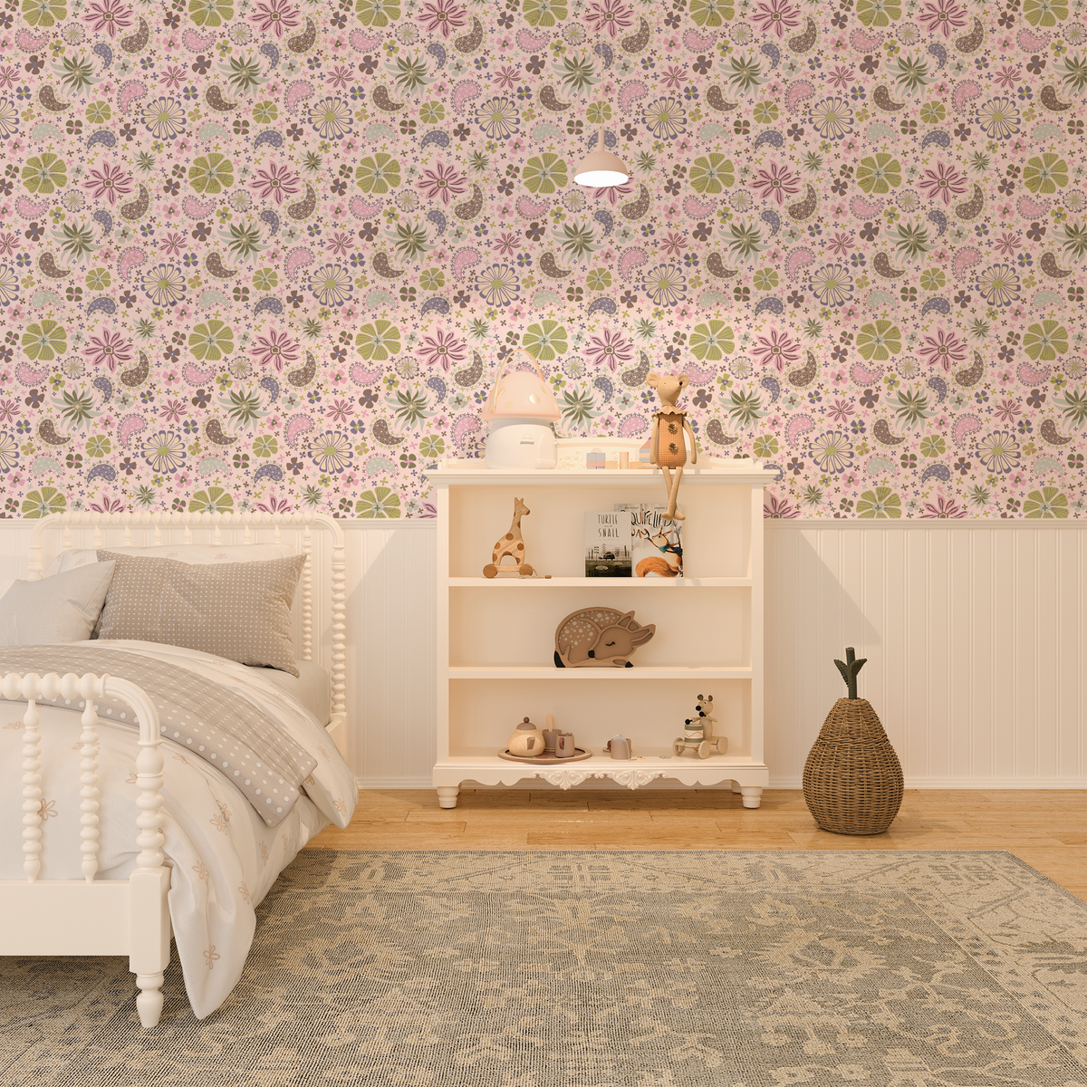 Retro Daisies - Olive