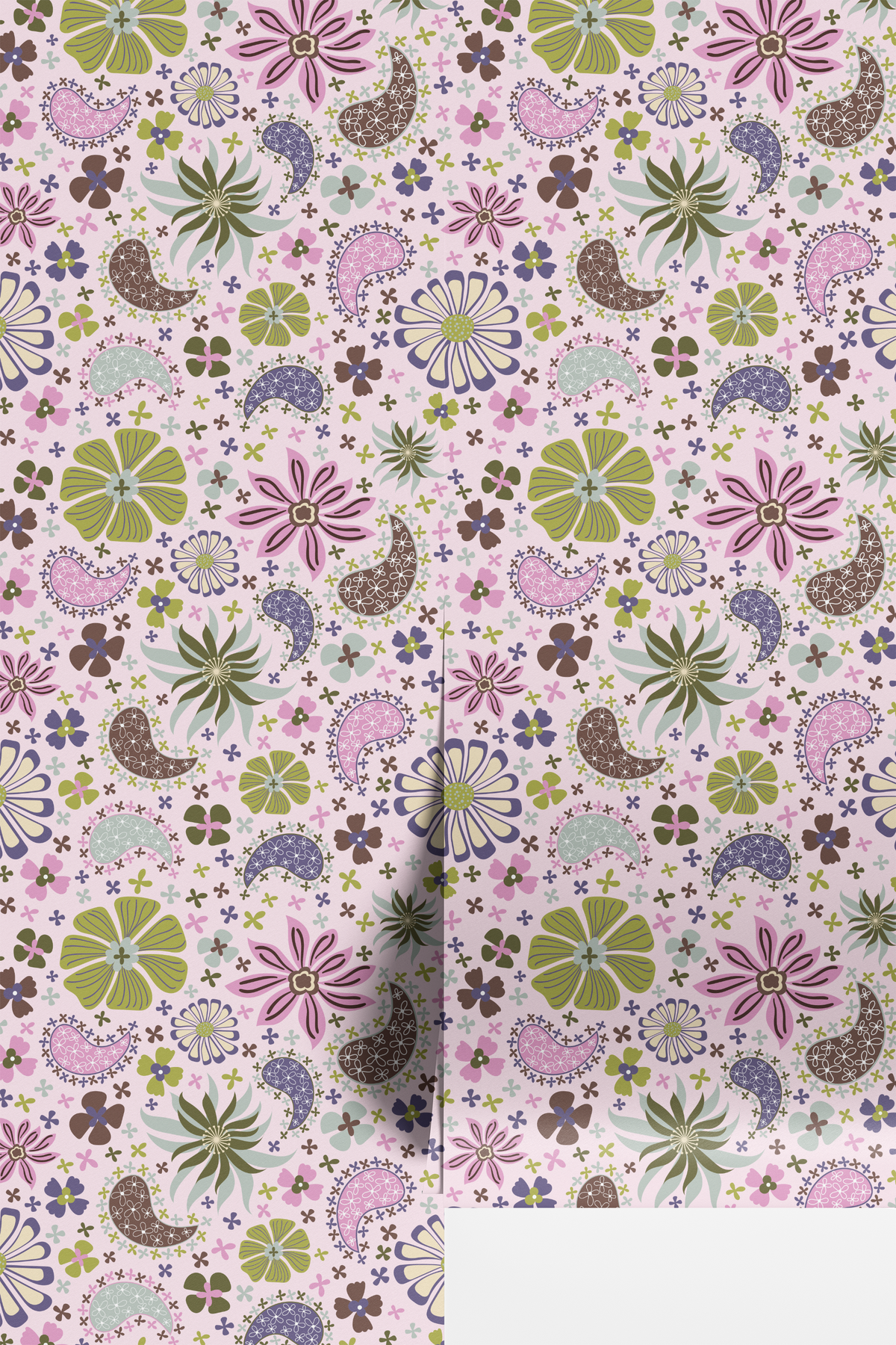 Retro Daisies - Olive
