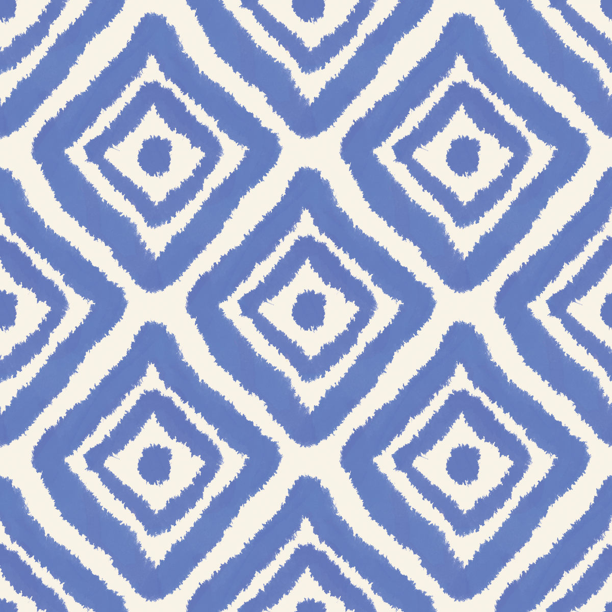 Mediterranean Rhombus- Blue