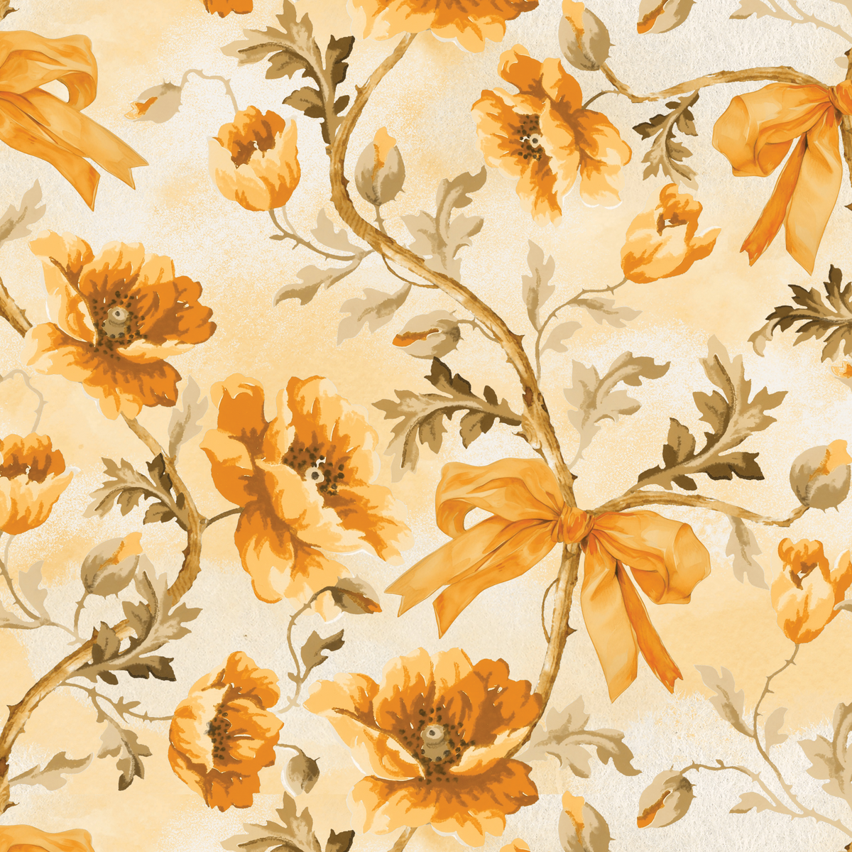 Rococo Elegance - Orange