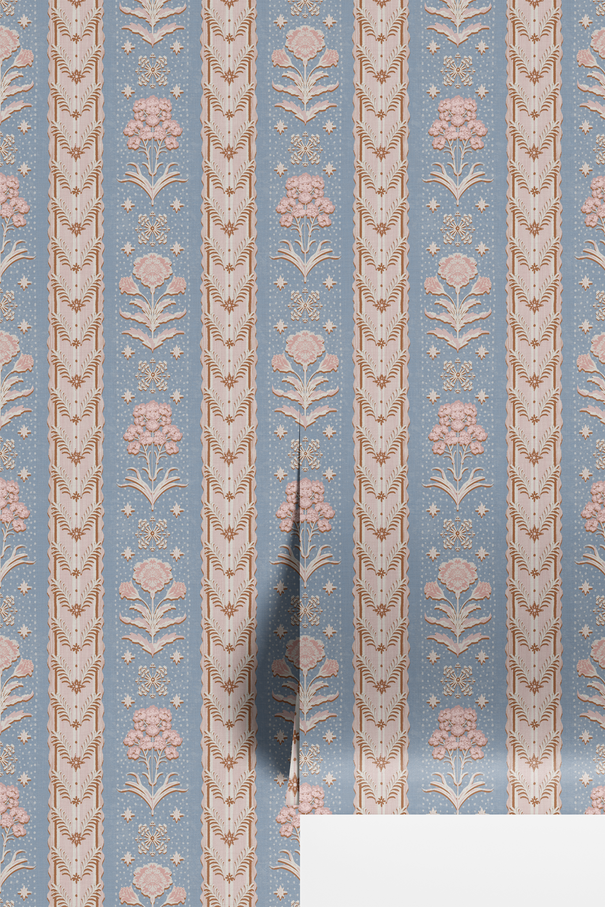 Gentle Boho Floral Stripe