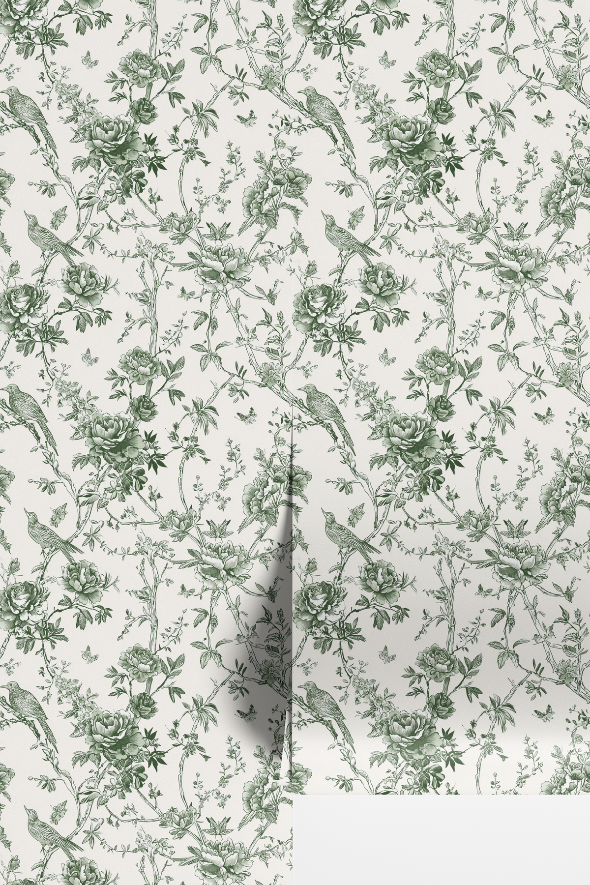 Chinoiserie Garden Birds - Green